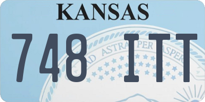 KS license plate 748ITT