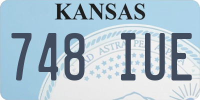 KS license plate 748IUE