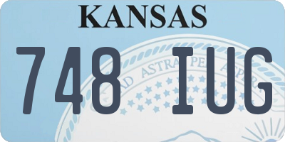 KS license plate 748IUG