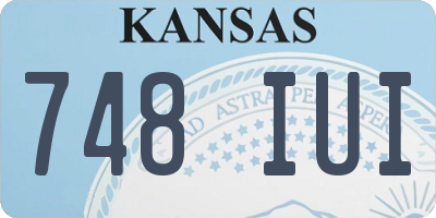 KS license plate 748IUI