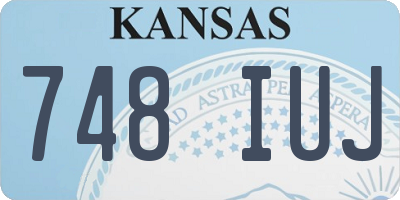 KS license plate 748IUJ
