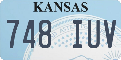 KS license plate 748IUV