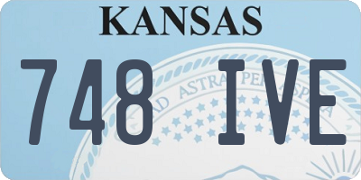 KS license plate 748IVE
