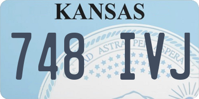 KS license plate 748IVJ
