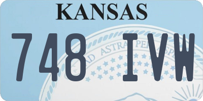 KS license plate 748IVW