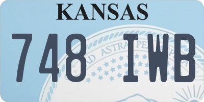 KS license plate 748IWB