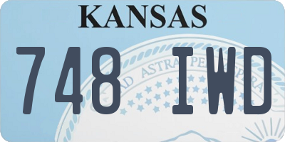 KS license plate 748IWD