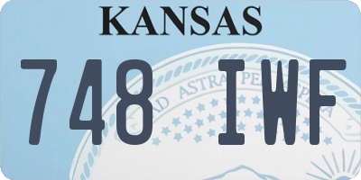 KS license plate 748IWF
