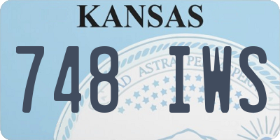 KS license plate 748IWS