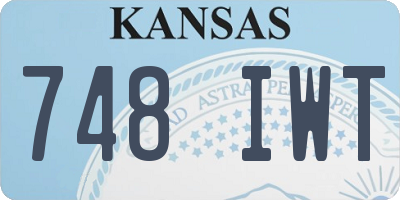 KS license plate 748IWT
