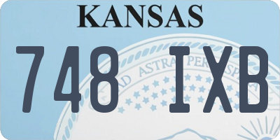 KS license plate 748IXB