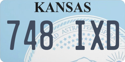 KS license plate 748IXD