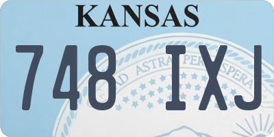 KS license plate 748IXJ