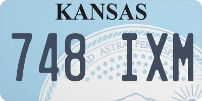 KS license plate 748IXM