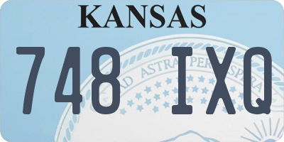 KS license plate 748IXQ