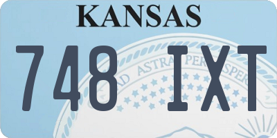 KS license plate 748IXT