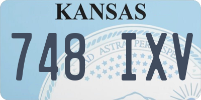 KS license plate 748IXV