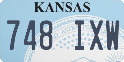 KS license plate 748IXW