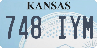 KS license plate 748IYM