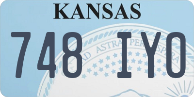 KS license plate 748IYO