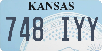 KS license plate 748IYY