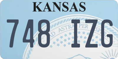 KS license plate 748IZG