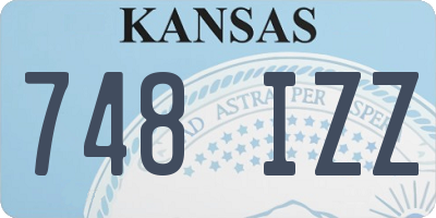 KS license plate 748IZZ