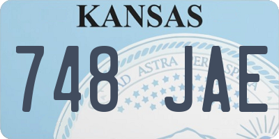 KS license plate 748JAE