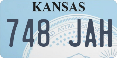 KS license plate 748JAH