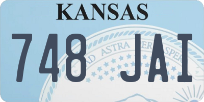 KS license plate 748JAI