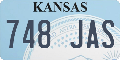 KS license plate 748JAS