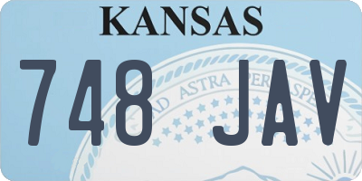 KS license plate 748JAV