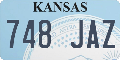 KS license plate 748JAZ