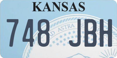 KS license plate 748JBH