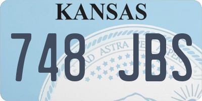KS license plate 748JBS