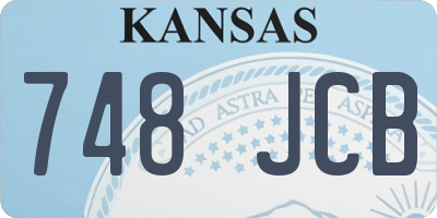 KS license plate 748JCB