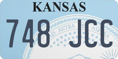 KS license plate 748JCC