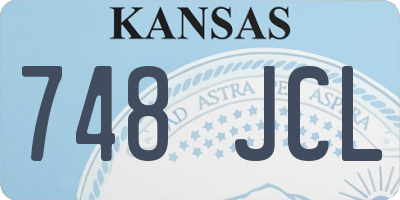 KS license plate 748JCL