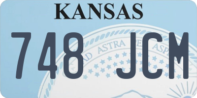 KS license plate 748JCM