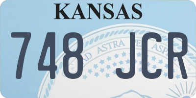 KS license plate 748JCR