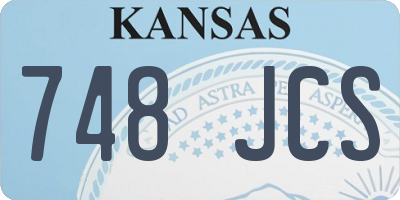 KS license plate 748JCS