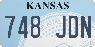 KS license plate 748JDN