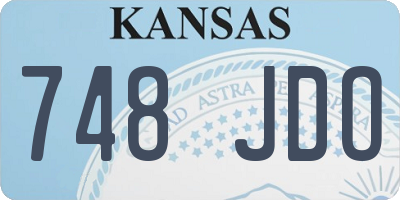 KS license plate 748JDO