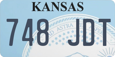 KS license plate 748JDT