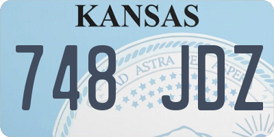 KS license plate 748JDZ