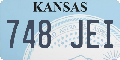 KS license plate 748JEI