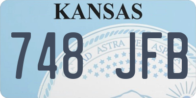 KS license plate 748JFB
