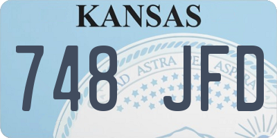 KS license plate 748JFD