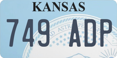 KS license plate 749ADP