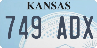KS license plate 749ADX